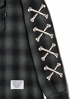 MAYO CROSS BORN EMBROIDERY LONG SLEEVED CHECK SHIRT