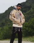 MAYO BONES Embroidery Reversible Bomber Jacket
