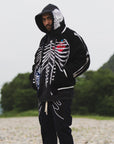 MAYO BONES Embroidery Reversible Bomber Jacket