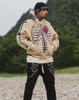 MAYO BONES Embroidery Reversible Bomber Jacket