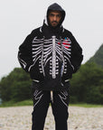 MAYO BONES Embroidery Reversible Bomber Jacket