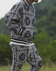MAYO PAISLEY EMBROIDERY NYLON LOUNGE PANTS