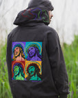 MAYO JESUS Embroidery Half zip Hoodie