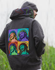 MAYO JESUS Embroidery Half zip Hoodie