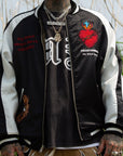 MAYO FIRE Embroidery Reversible Souvenir Jacket