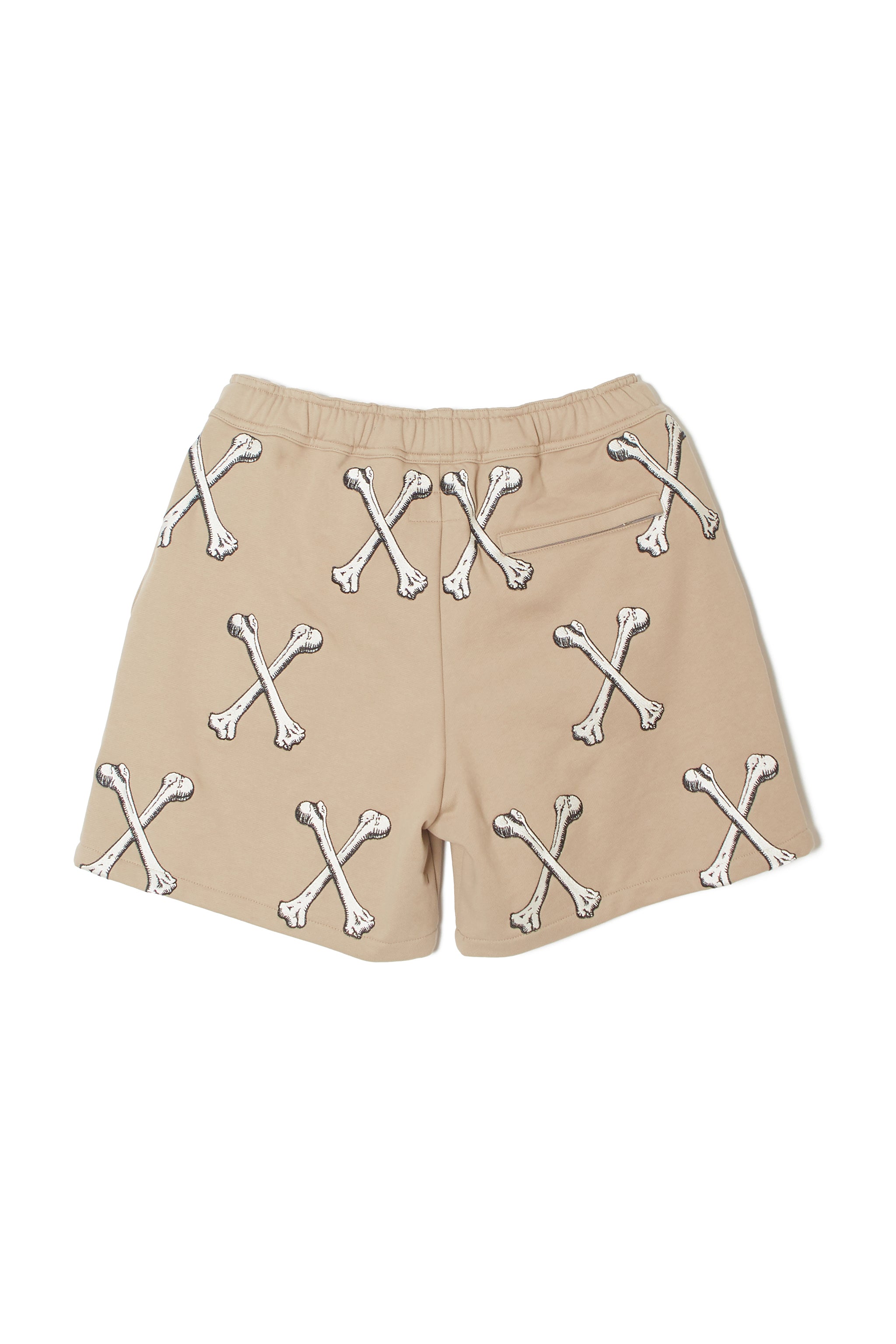 MAYO】MAYO CROSS BONES Embroidery Sweat Shorts - BEIGE