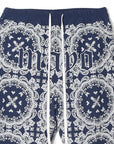 MAYO PAISLEY EMBROIDERY NYLON LOUNGE PANTS