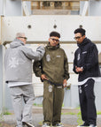 FIRE IRON CROSS EMBROIDERY NYLON PANTS