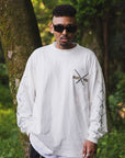 SWORDS SUNSHINE EMBROIDERY & PRINT LONG SLEEVE TEE