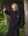 SWORDS SUNSHINE EMBROIDERY & PRINT LONG SLEEVE TEE