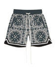 MAYO Paisley Embroidery Shorts
