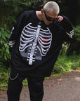 BONE EMBROIDERY LONG SLEEVE GAME SHIRTS