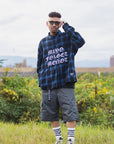 MY LOGO EMBROIDERY FADE NYLON CARGO SHORTS