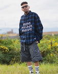 MY LOGO EMBROIDERY FADE NYLON CARGO SHORTS