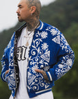 MAYO BONES Embroidery Reversible Bomber Jacket