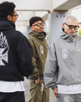 FIRE IRON CROSS EMBROIDERY NYLON JKT