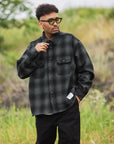 PLAIN LONG SLEEVED CHECK SHIRT