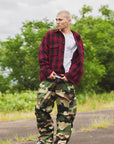 PLAIN LONG SLEEVED CHECK SHIRT