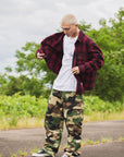 PLAIN LONG SLEEVED CHECK SHIRT