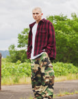 PLAIN LONG SLEEVED CHECK SHIRT
