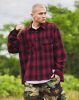 PLAIN LONG SLEEVED CHECK SHIRT