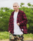 PLAIN LONG SLEEVED CHECK SHIRT