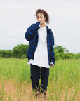 PLAIN LONG SLEEVED CHECK SHIRT