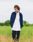 PLAIN LONG SLEEVED CHECK SHIRT