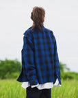 PLAIN LONG SLEEVED CHECK SHIRT