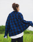 PLAIN LONG SLEEVED CHECK SHIRT