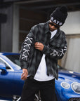 MAYO CROSS BORN EMBROIDERY LONG SLEEVED CHECK SHIRT