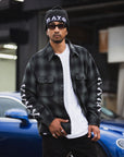 MAYO CROSS BORN EMBROIDERY LONG SLEEVED CHECK SHIRT