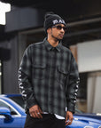 MAYO CROSS BORN EMBROIDERY LONG SLEEVED CHECK SHIRT