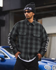 MAYO CROSS BORN EMBROIDERY LONG SLEEVED CHECK SHIRT