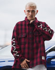MAYO CROSS BORN EMBROIDERY LONG SLEEVED CHECK SHIRT