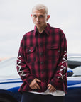 MAYO CROSS BORN EMBROIDERY LONG SLEEVED CHECK SHIRT