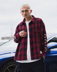 MAYO CROSS BORN EMBROIDERY LONG SLEEVED CHECK SHIRT