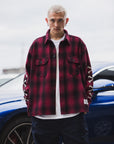MAYO CROSS BORN EMBROIDERY LONG SLEEVED CHECK SHIRT