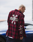 MAYO CROSS BORN EMBROIDERY LONG SLEEVED CHECK SHIRT