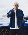 MAYO CROSS BORN EMBROIDERY LONG SLEEVED CHECK SHIRT