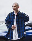 MAYO CROSS BORN EMBROIDERY LONG SLEEVED CHECK SHIRT