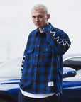 MAYO CROSS BORN EMBROIDERY LONG SLEEVED CHECK SHIRT