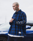 MAYO CROSS BORN EMBROIDERY LONG SLEEVED CHECK SHIRT