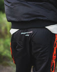 FIRE EMBROIDERY SIDE SNAP NYLON PANTS