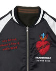MAYO FIRE Embroidery Reversible Souvenir Jacket