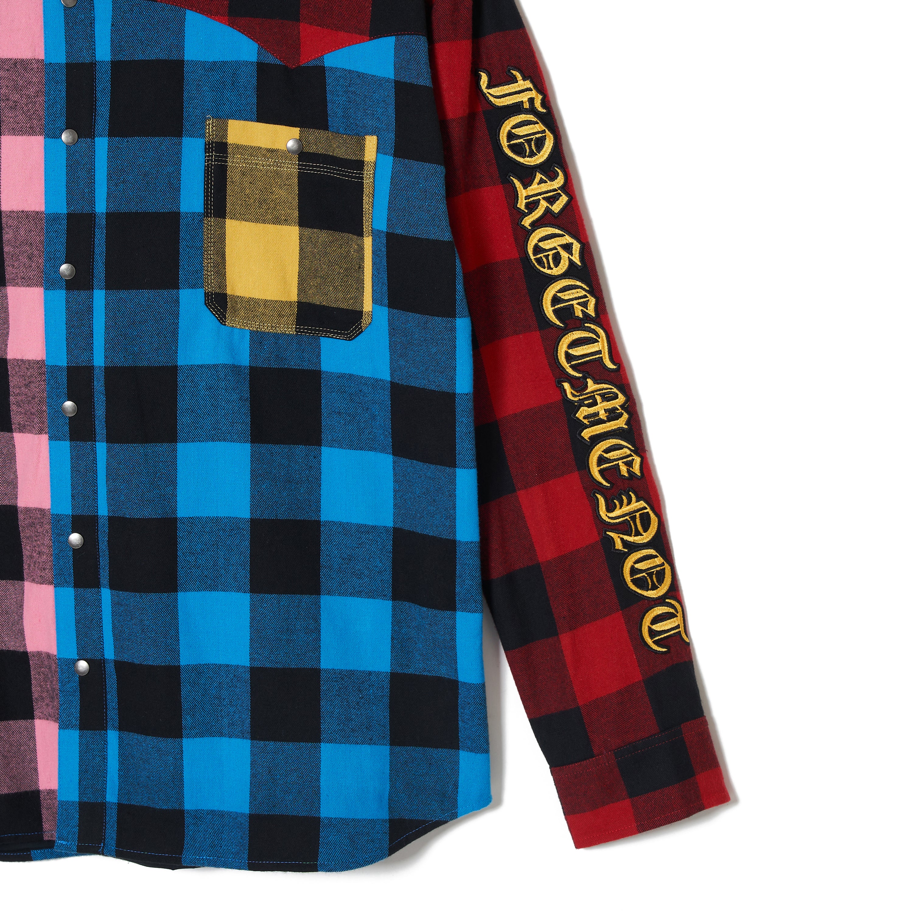 MAYO CROSS Embroidery Check Shirt - MULTI