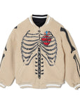 MAYO BONES Embroidery Reversible Bomber Jacket