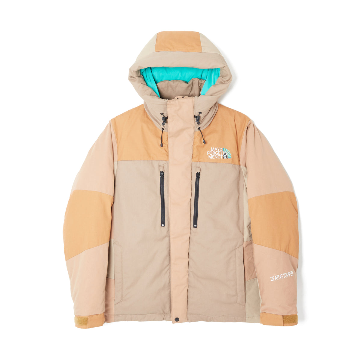 MAYO FORGET ME NOT Embroidery Down Jacket - BEIGE