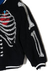 MAYO BONES Embroidery Reversible Bomber Jacket