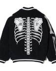 MAYO BONES Embroidery Reversible Bomber Jacket